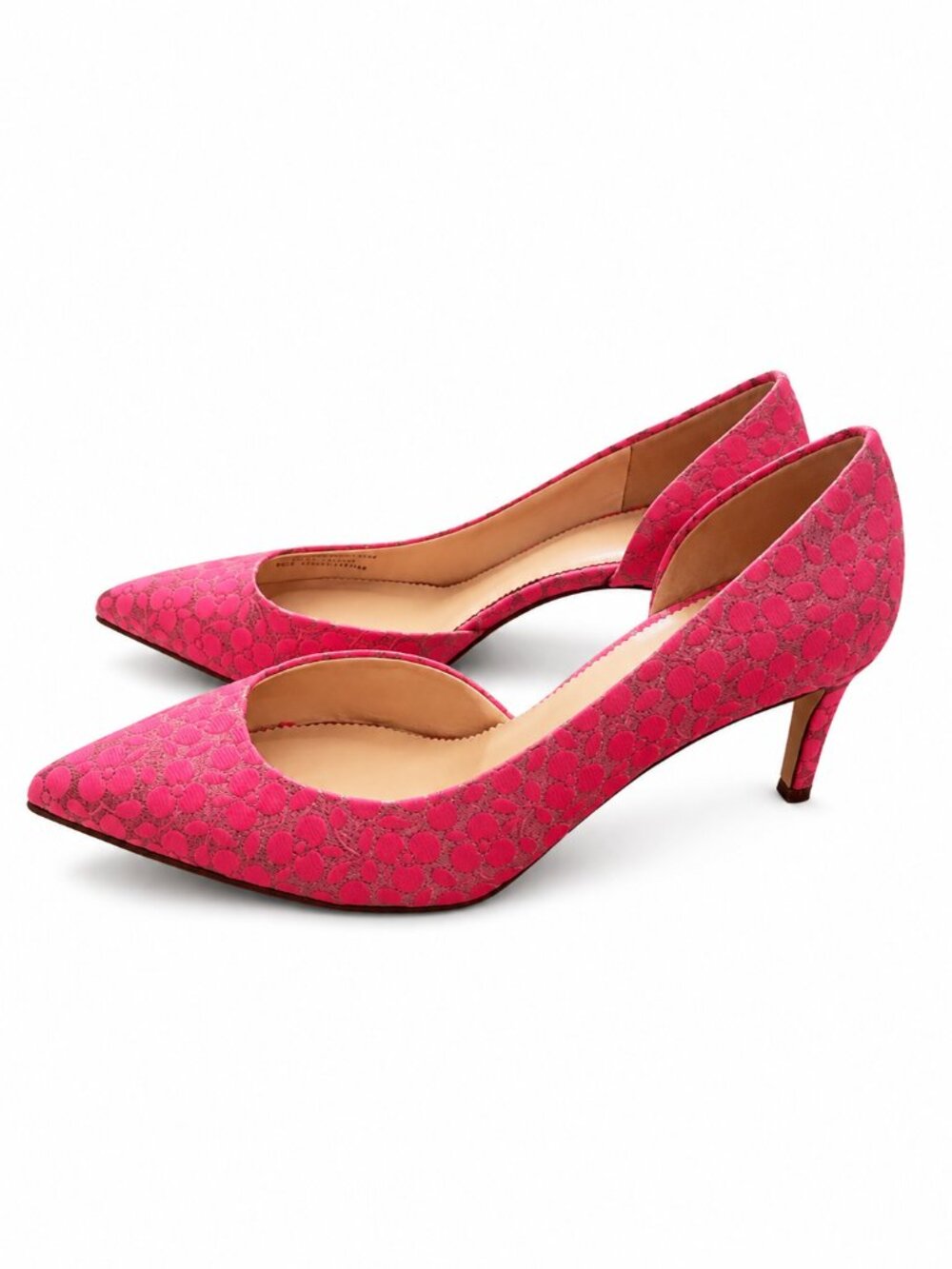 J.Crew Lucie Pink D'Orsay Pointed Toe Pumps Sz 9 AJ752 Made in Italy